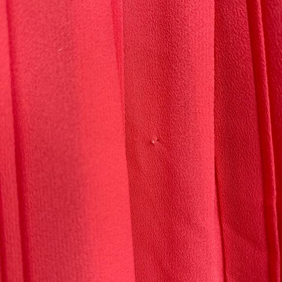 J Crew Woman's  Size 4 Orange Stitched  Pleated  Mini Skirt - Picture 4 of 5